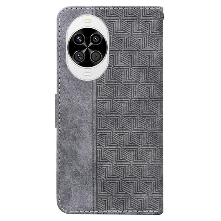 For Huawei nova 14 Geometric Embossed Leather Phone Case