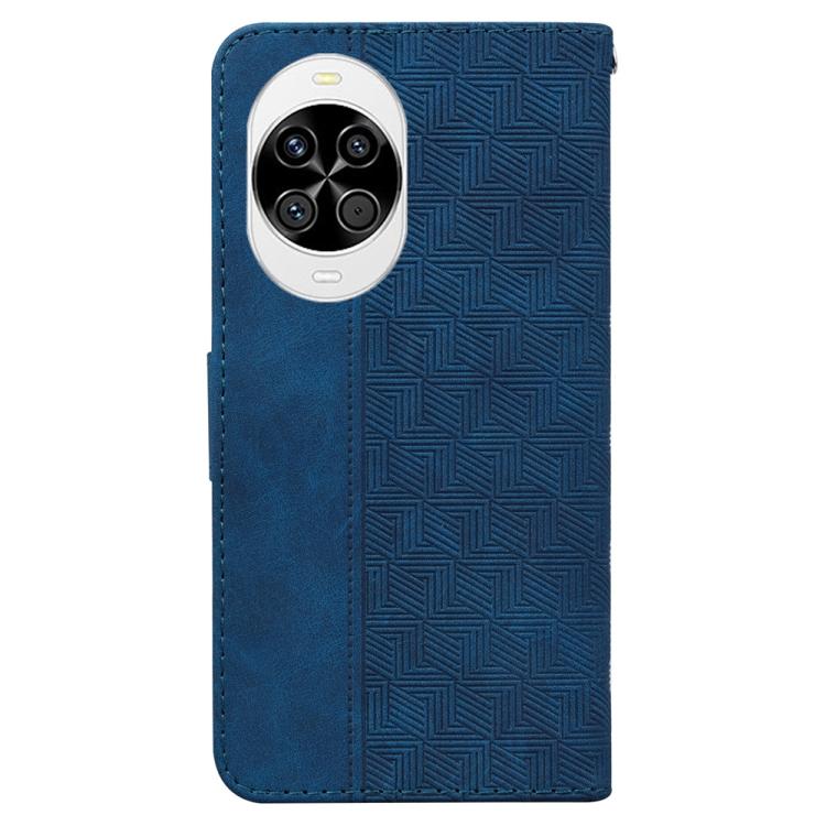 For Huawei nova 14 Geometric Embossed Leather Phone Case