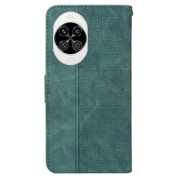 For Huawei nova 14 Geometric Embossed Leather Phone Case