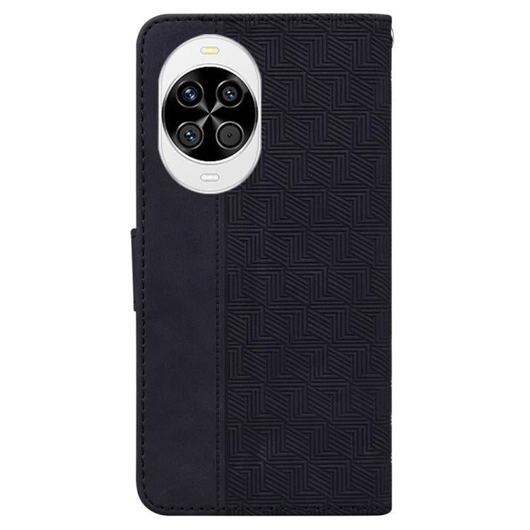 For Huawei nova 14 Geometric Embossed Leather Phone Case