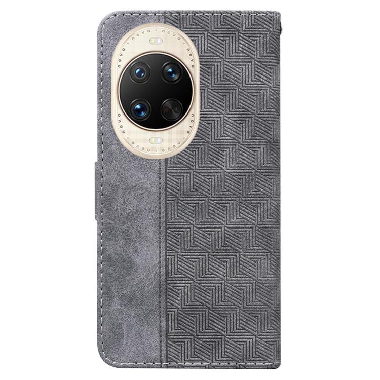 For Huawei nova 14 Ultra Geometric Embossed Leather Phone Case