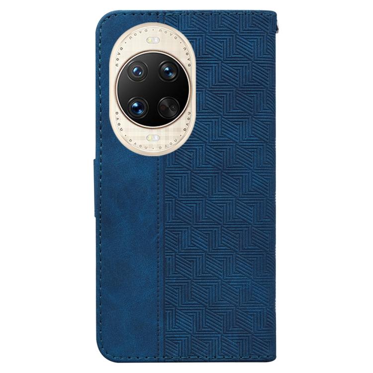 For Huawei nova 14 Ultra Geometric Embossed Leather Phone Case