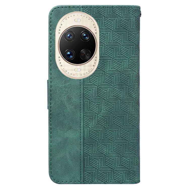 For Huawei nova 14 Ultra Geometric Embossed Leather Phone Case