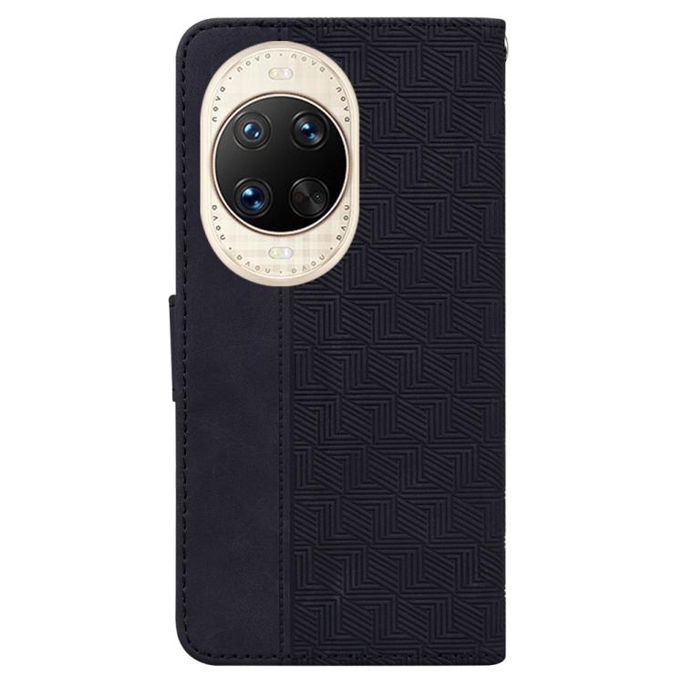 For Huawei nova 14 Ultra Geometric Embossed Leather Phone Case
