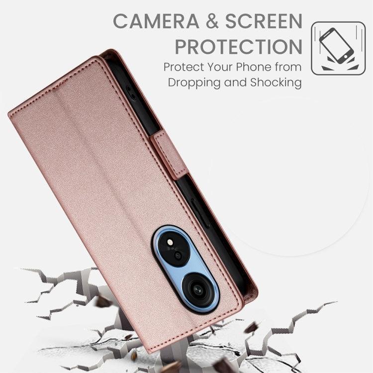 For OPPO A1 Pro / Reno8 T 5G Side Buckle Magnetic Frosted Leather Phone Case