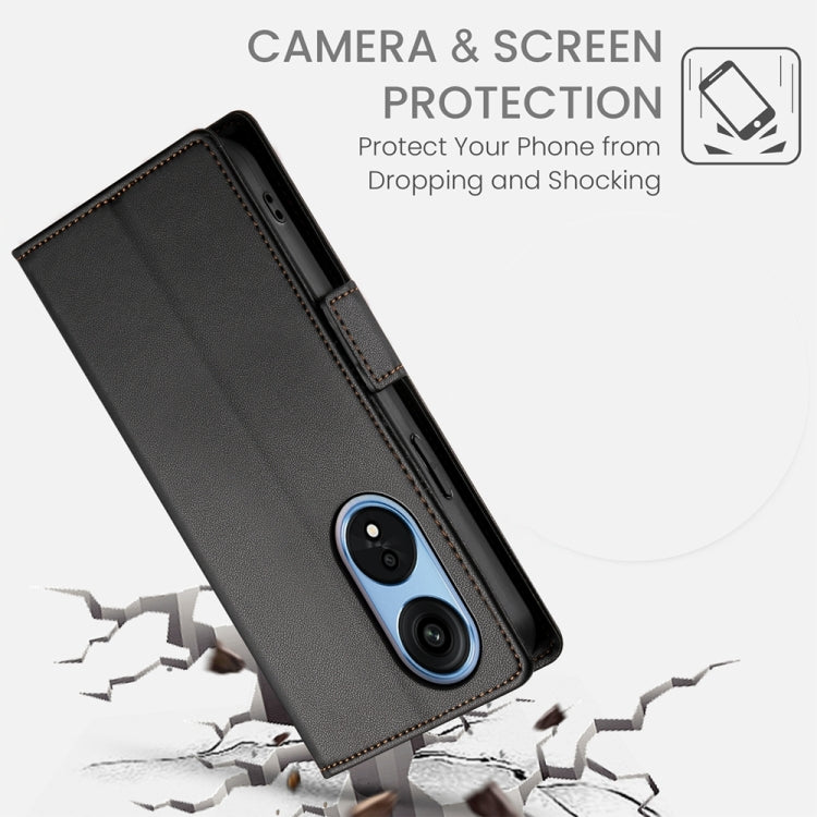 For OPPO A1 Pro / Reno8 T 5G Side Buckle Magnetic Frosted Leather Phone Case