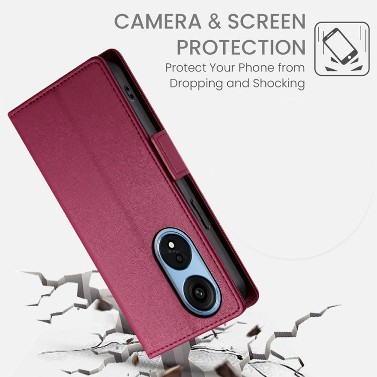 For OPPO A1 Pro / Reno8 T 5G Side Buckle Magnetic Frosted Leather Phone Case
