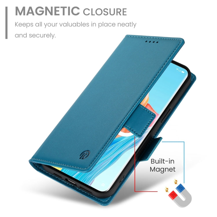 For OPPO A1 Pro / Reno8 T 5G Side Buckle Magnetic Frosted Leather Phone Case