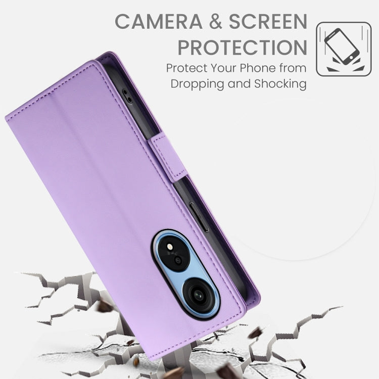 For OPPO A1 Pro / Reno8 T 5G Side Buckle Magnetic Frosted Leather Phone Case