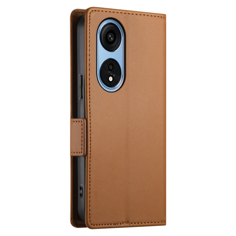For OPPO A1 Pro / Reno8 T 5G Side Buckle Magnetic Frosted Leather Phone Case