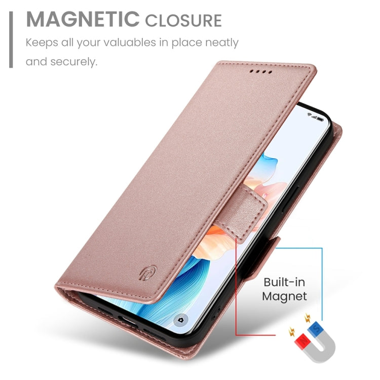 For OPPO A2 Pro / A3 Pro Side Buckle Magnetic Frosted Leather Phone Case