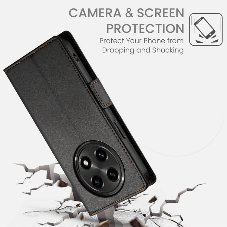For OPPO A2 Pro / A3 Pro Side Buckle Magnetic Frosted Leather Phone Case