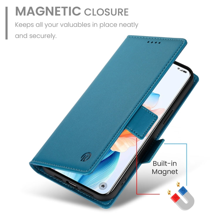 For OPPO A2 Pro / A3 Pro Side Buckle Magnetic Frosted Leather Phone Case