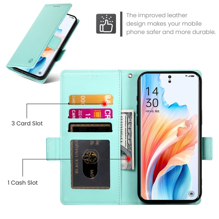 For OPPO A2 Pro / A3 Pro Side Buckle Magnetic Frosted Leather Phone Case