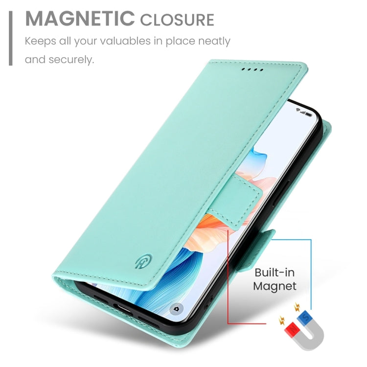 For OPPO A2 Pro / A3 Pro Side Buckle Magnetic Frosted Leather Phone Case
