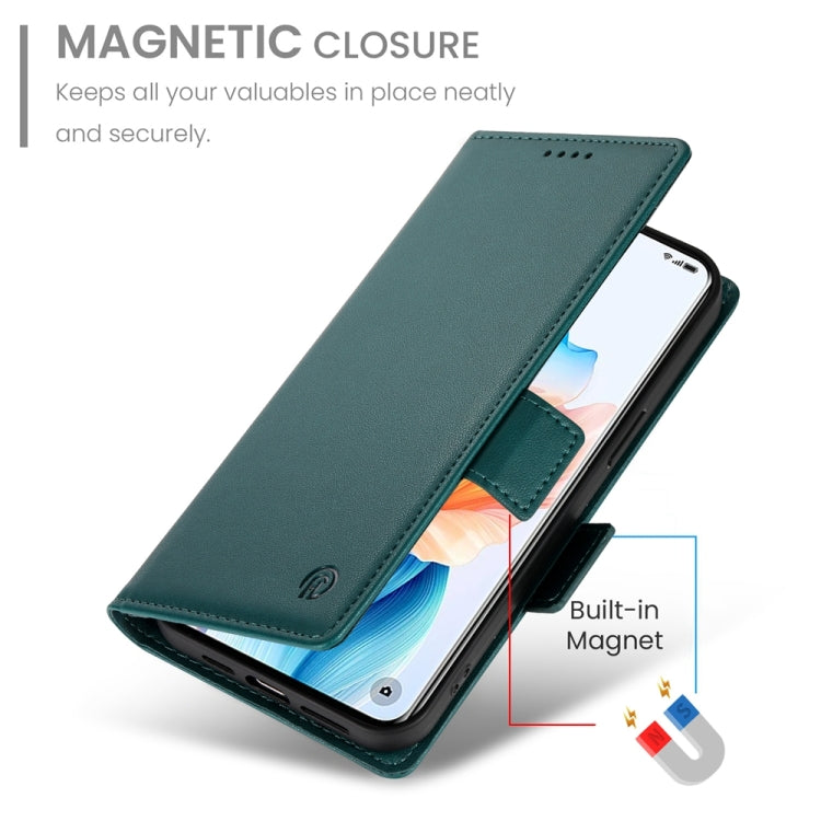 For OPPO A2 Pro / A3 Pro Side Buckle Magnetic Frosted Leather Phone Case