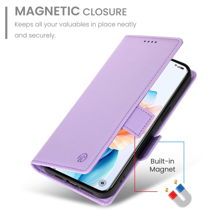 For OPPO A2 Pro / A3 Pro Side Buckle Magnetic Frosted Leather Phone Case