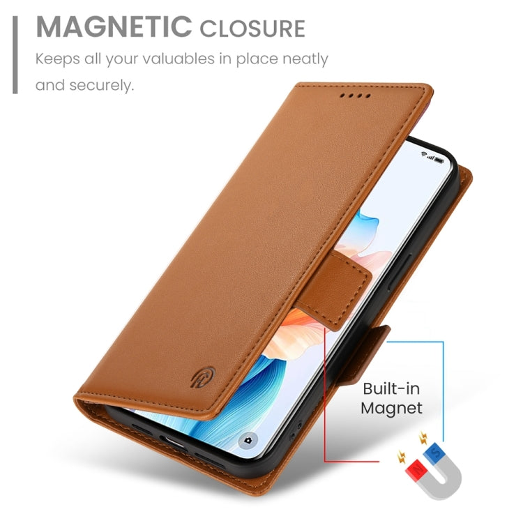 For OPPO A2 Pro / A3 Pro Side Buckle Magnetic Frosted Leather Phone Case