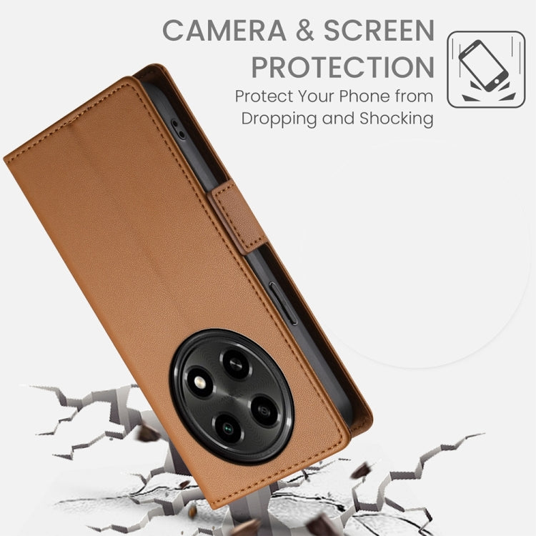 For OPPO A2 Pro / A3 Pro Side Buckle Magnetic Frosted Leather Phone Case