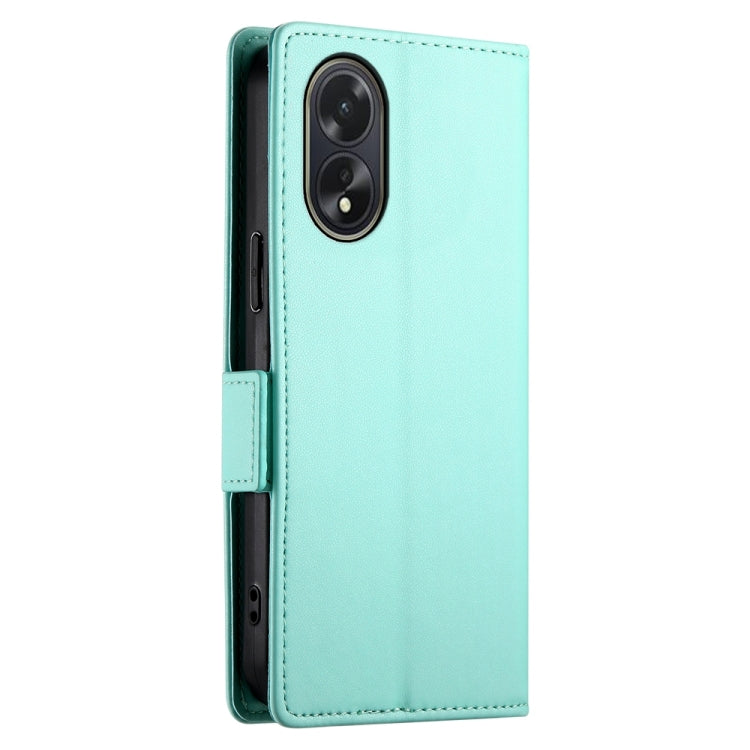 For OPPO A18 4G / A38 4G Global Side Buckle Magnetic Frosted Leather Phone Case