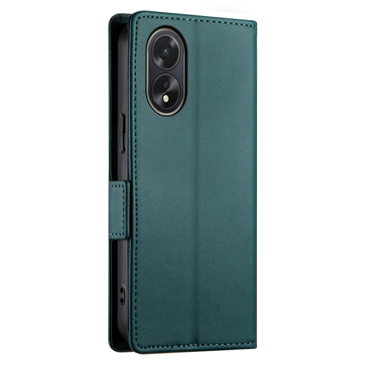 For OPPO A18 4G / A38 4G Global Side Buckle Magnetic Frosted Leather Phone Case