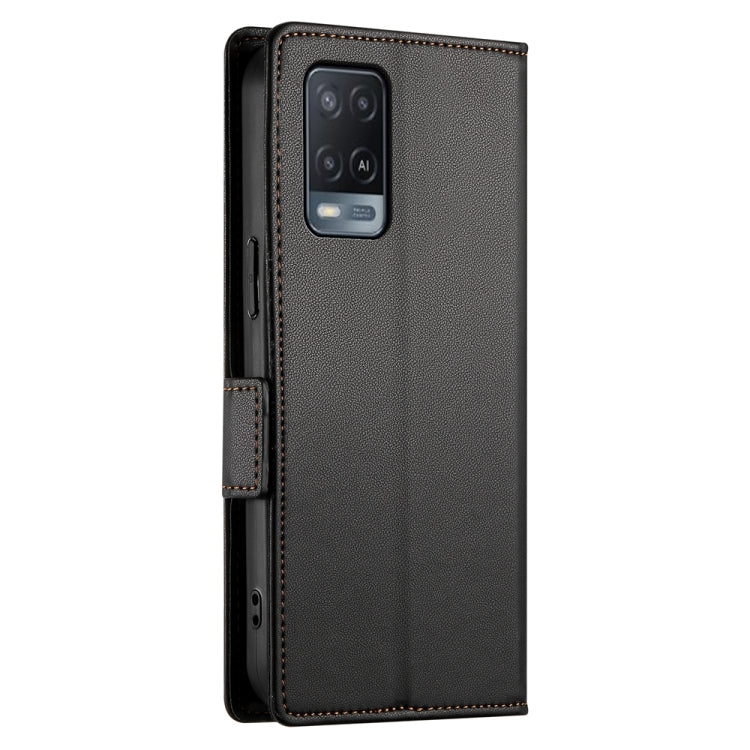 For OPPO A54 / A54s / A55 5G / A55s 5G Side Buckle Magnetic Frosted Leather Phone Case