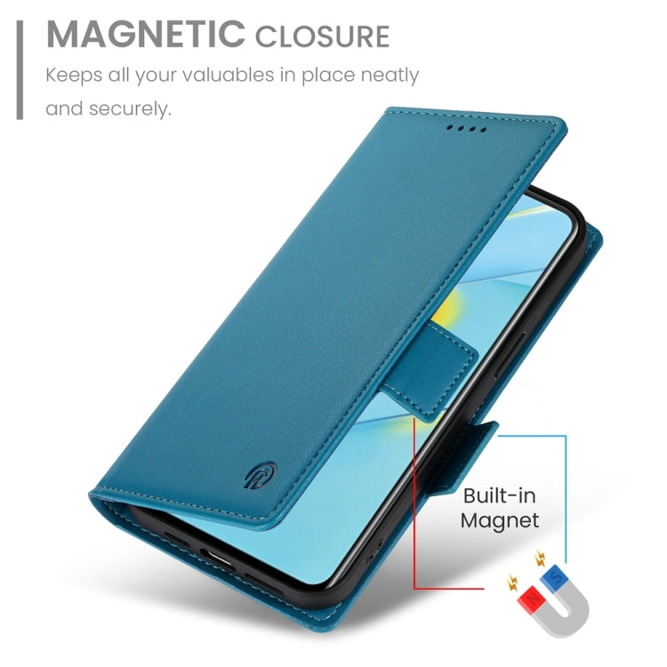 For OPPO A54 / A54s / A55 5G / A55s 5G Side Buckle Magnetic Frosted Leather Phone Case