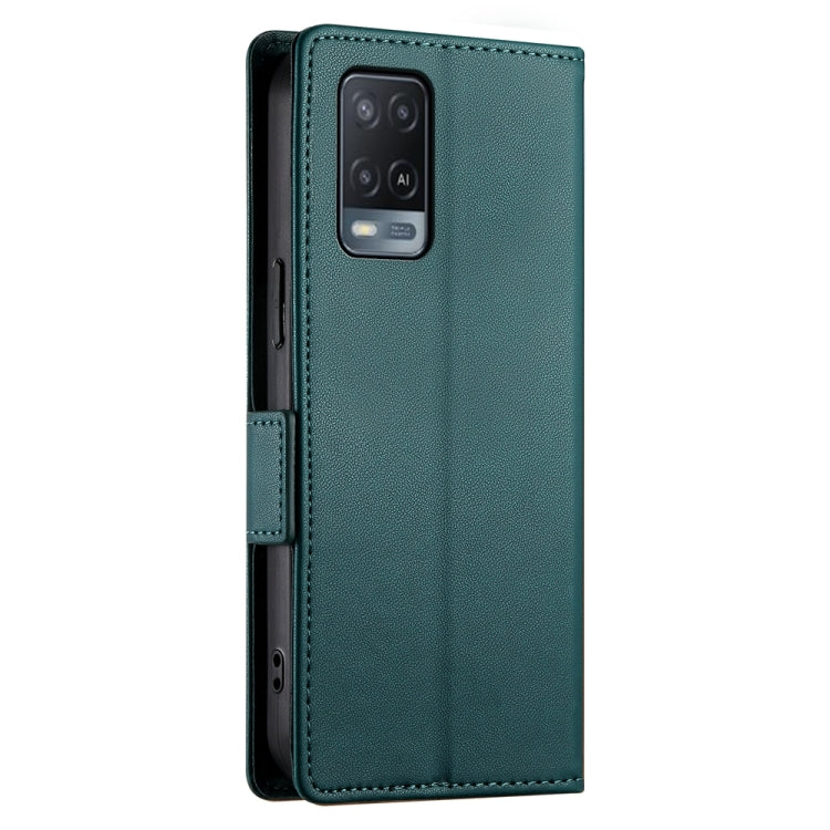 For OPPO A54 / A54s / A55 5G / A55s 5G Side Buckle Magnetic Frosted Leather Phone Case