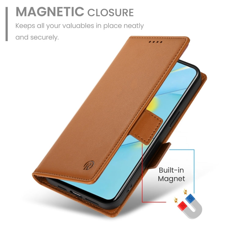 For OPPO A54 / A54s / A55 5G / A55s 5G Side Buckle Magnetic Frosted Leather Phone Case