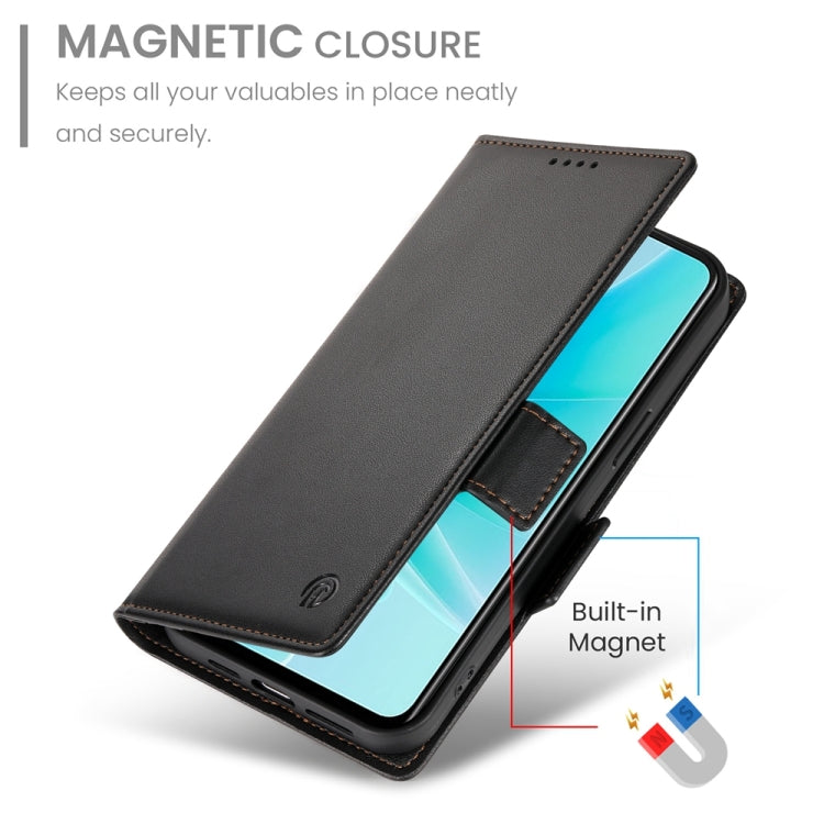 For OPPO A57 4G Global / A77 4G Global Side Buckle Magnetic Frosted Leather Phone Case