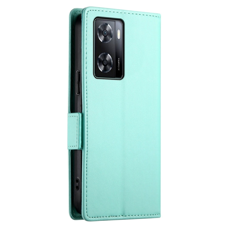 For OPPO A57 4G Global / A77 4G Global Side Buckle Magnetic Frosted Leather Phone Case