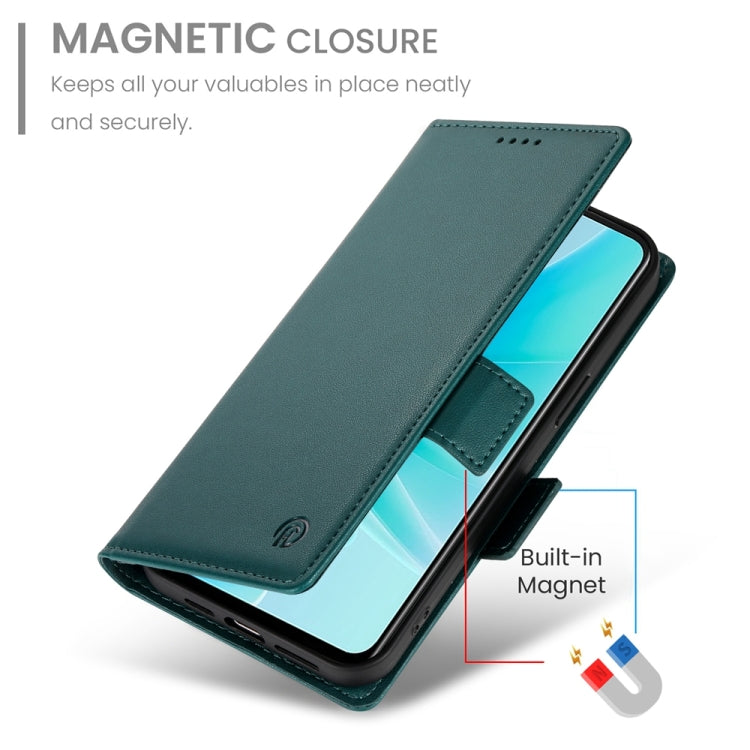 For OPPO A57 4G Global / A77 4G Global Side Buckle Magnetic Frosted Leather Phone Case
