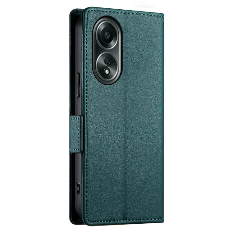 For OPPO A58 4G Global Side Buckle Magnetic Frosted Leather Phone Case