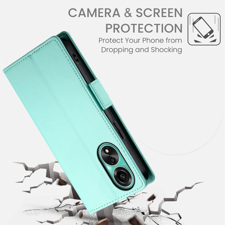 For OPPO A78 4G Global Side Buckle Magnetic Frosted Leather Phone Case