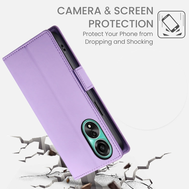 For OPPO A78 4G Global Side Buckle Magnetic Frosted Leather Phone Case