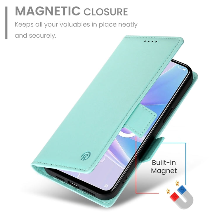 For OPPO A78 5G / A58x Global / A1x 5G Side Buckle Magnetic Frosted Leather Phone Case