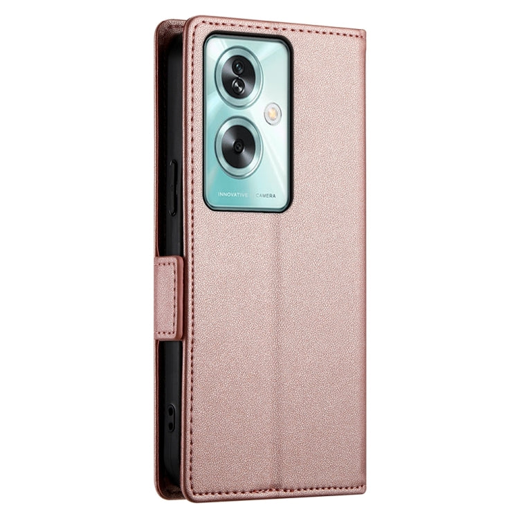 For OPPO A79 5G Side Buckle Magnetic Frosted Leather Phone Case