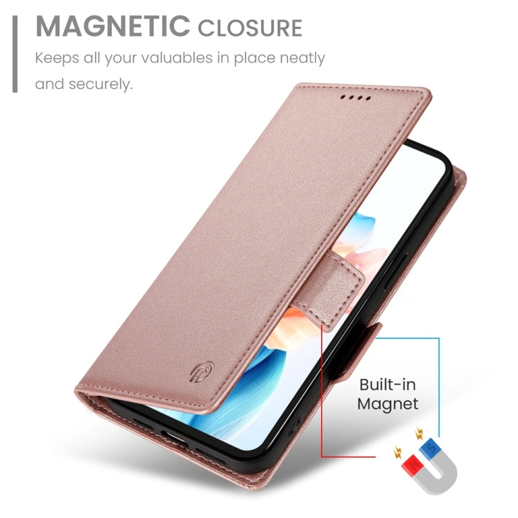 For OPPO A79 5G Side Buckle Magnetic Frosted Leather Phone Case