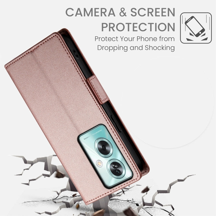 For OPPO A79 5G Side Buckle Magnetic Frosted Leather Phone Case