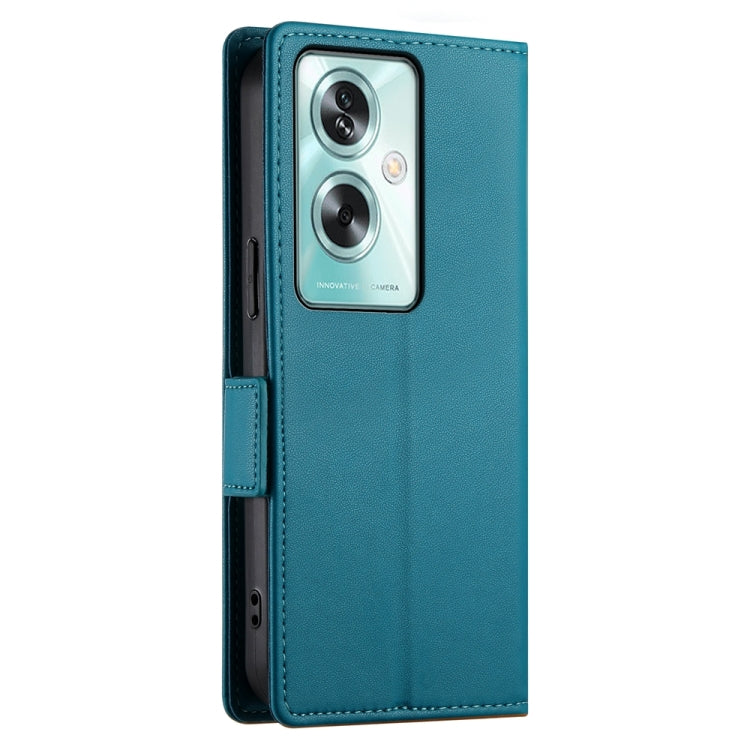 For OPPO A79 5G Side Buckle Magnetic Frosted Leather Phone Case