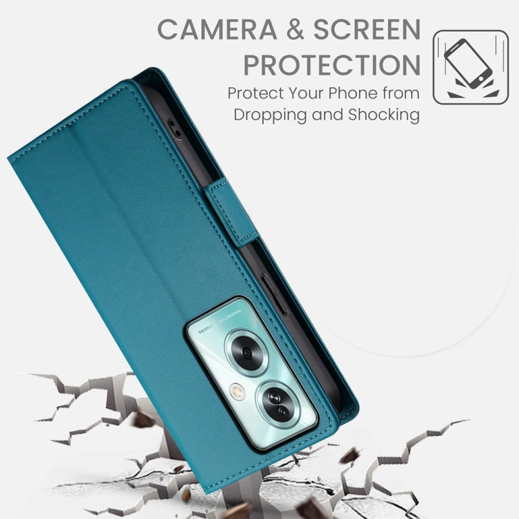 For OPPO A79 5G Side Buckle Magnetic Frosted Leather Phone Case