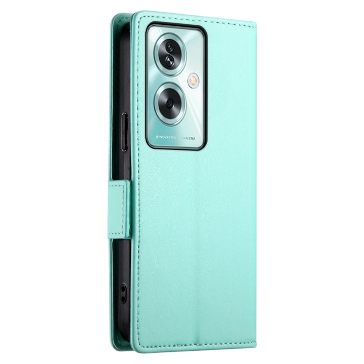 For OPPO A79 5G Side Buckle Magnetic Frosted Leather Phone Case