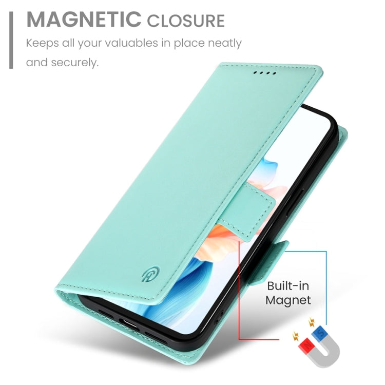 For OPPO A79 5G Side Buckle Magnetic Frosted Leather Phone Case