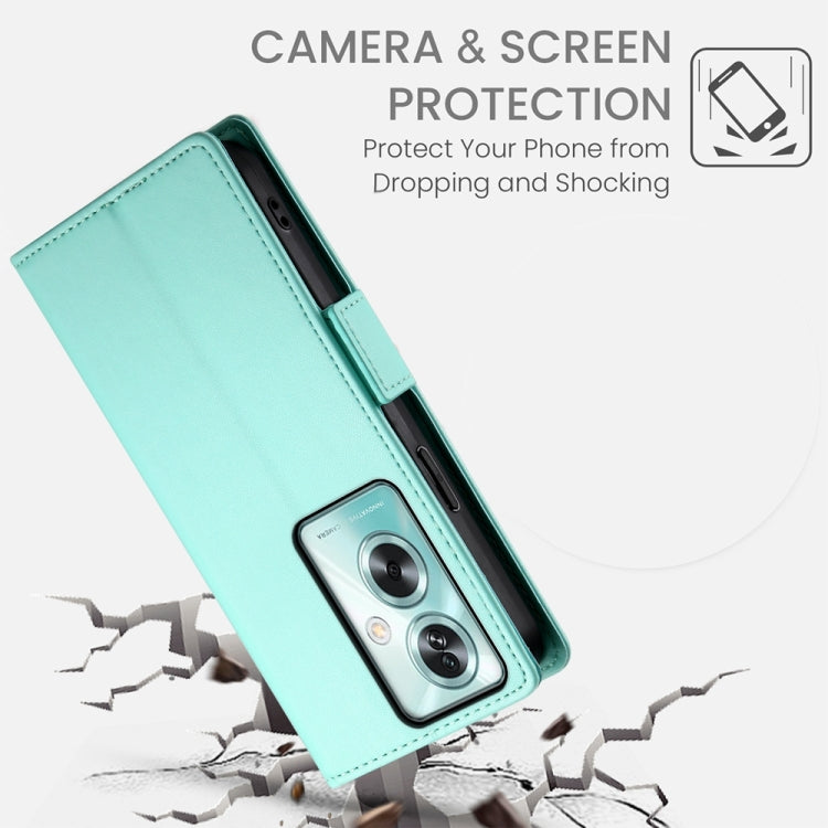 For OPPO A79 5G Side Buckle Magnetic Frosted Leather Phone Case