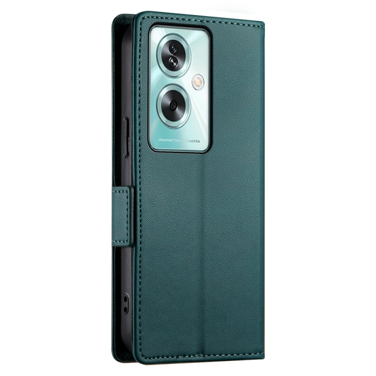 For OPPO A79 5G Side Buckle Magnetic Frosted Leather Phone Case
