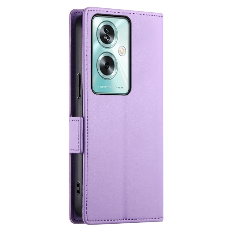 For OPPO A79 5G Side Buckle Magnetic Frosted Leather Phone Case
