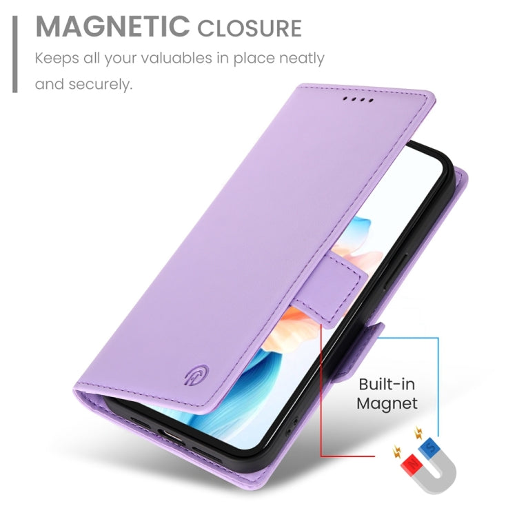 For OPPO A79 5G Side Buckle Magnetic Frosted Leather Phone Case
