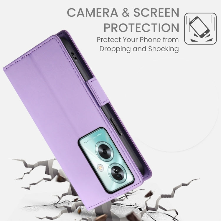 For OPPO A79 5G Side Buckle Magnetic Frosted Leather Phone Case