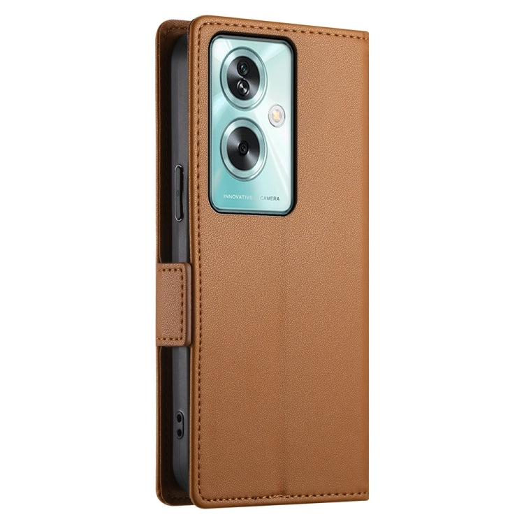 For OPPO A79 5G Side Buckle Magnetic Frosted Leather Phone Case