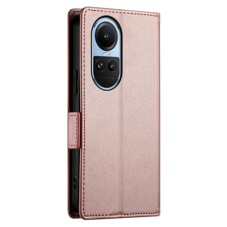For OPPO Reno10 / Reno10 Pro Global Side Buckle Magnetic Frosted Leather Phone Case